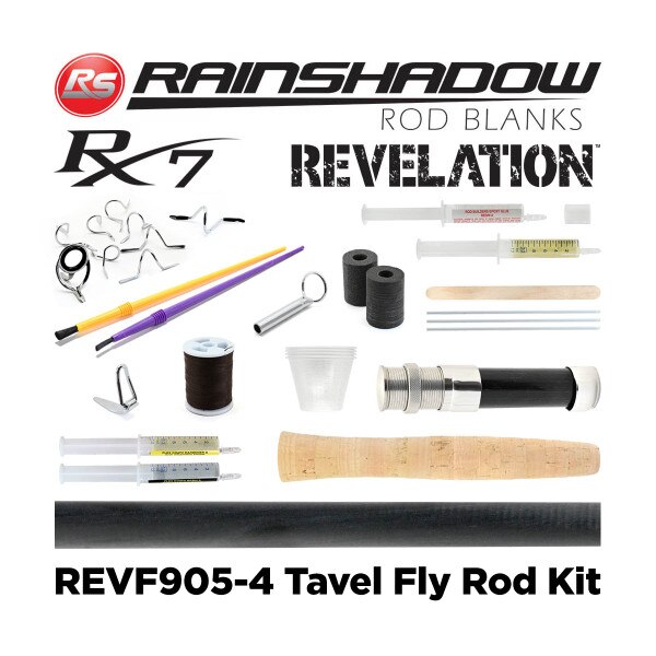 RainShadow REVF9054 Travel Fly Rod Building Kit Jann's Netcraft